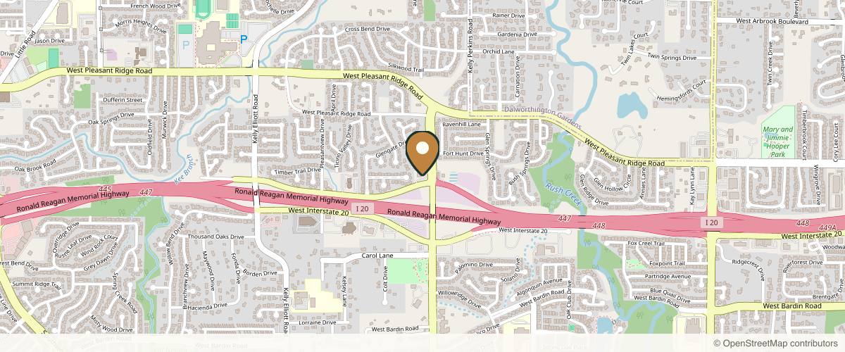 Map showing the exact location of Institute for Hormonal Balance at 4224 Park Springs Blvd Ste 100, Arlington, TX 76016, USA