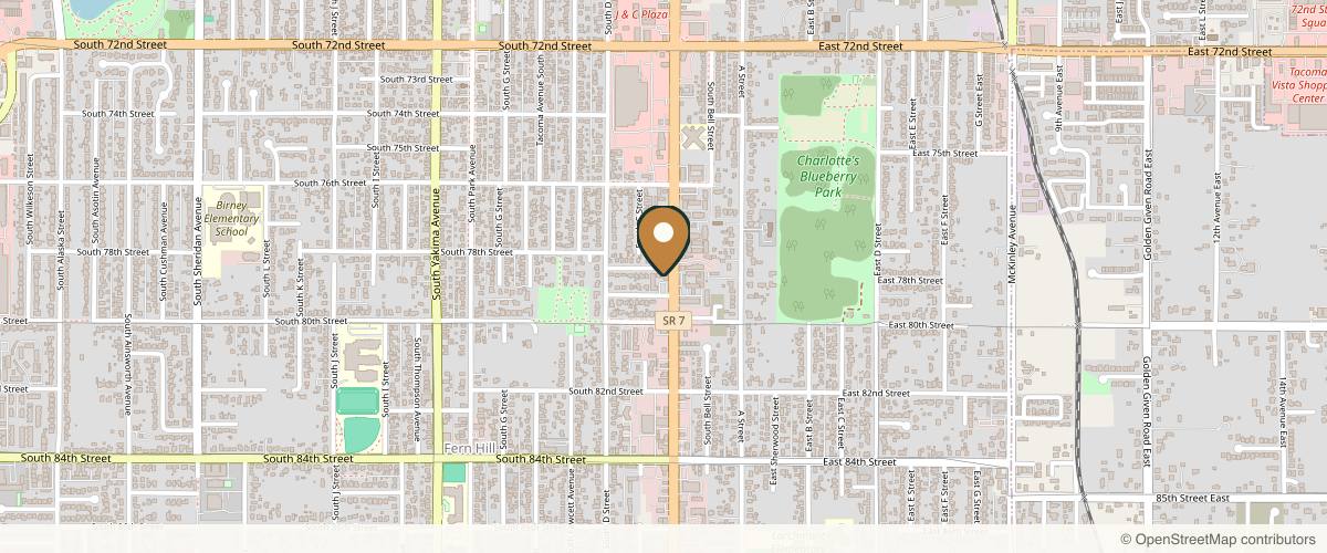 Map showing the exact location of Integrated Wellness & Psychiatry at 7808 Pacific Ave #4, Tacoma, WA 98408, USA