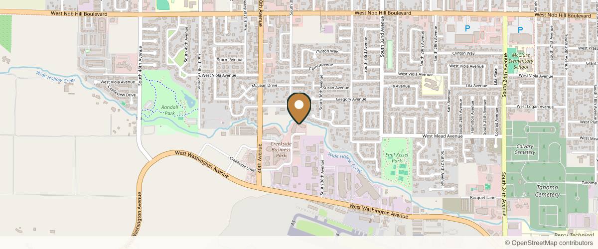Map showing the exact location of Integrative Dermatology at 1607 Creekside Loop #140, Yakima, WA 98902, USA