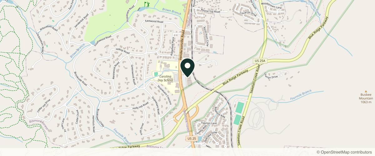 Map showing the exact location of InVigorate Asheville PA: Linda Dula, DO at 1378 Hendersonville Rd Ste E-1, Asheville, NC 28803, USA