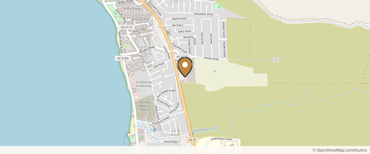 Map showing the exact location of Ivey Plastic Surgery at 411 Huku Lii Pl Ste 303, Kihei, HI 96753, USA