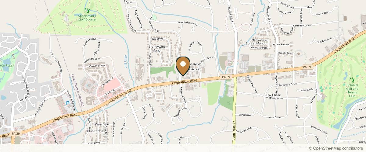 Map showing the exact location of Jatto Internal Medicine & Wellness at 2205 Forest Hills Dr #12, Harrisburg, PA 17112, USA