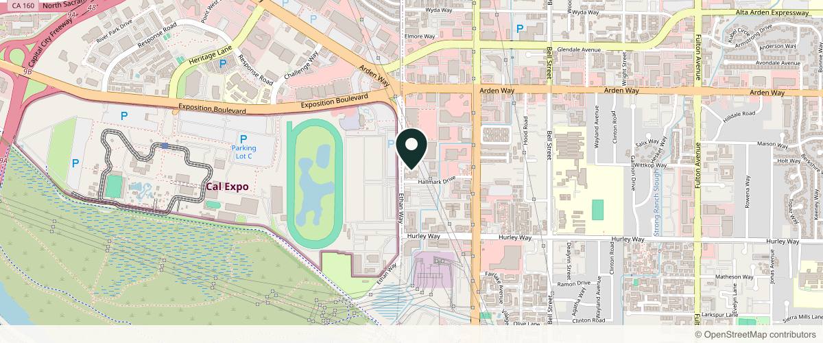 Map showing the exact location of J’Clinic (Formerly known as J’Spa Medical Aesthetics) at 1440 Ethan Wy #21, Sacramento, CA 95825, USA
