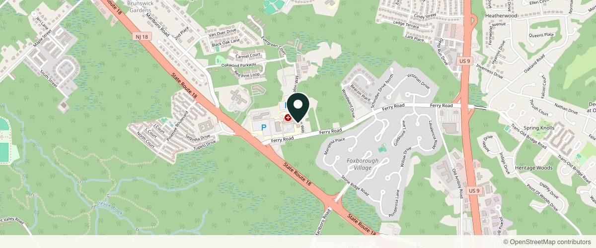 Map showing the exact location of Jeffrey Rapaport MD PA at 3 Hospital Plaza Suite 300, Old Bridge, NJ 08857