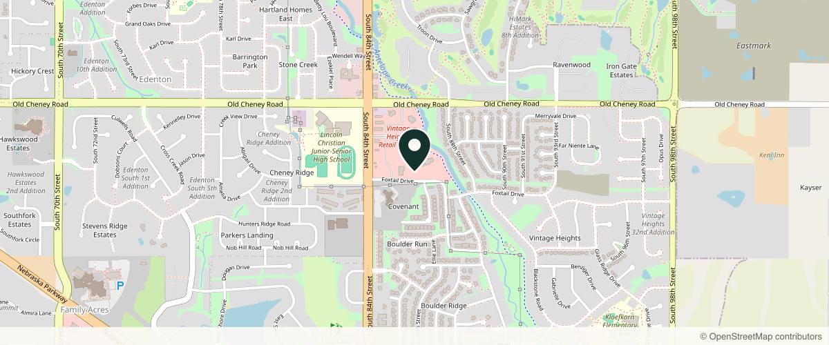 Map showing the exact location of JMISKO surgical design | md at 8560 Foxtail Dr Ste 101, Lincoln, NE 68526, USA