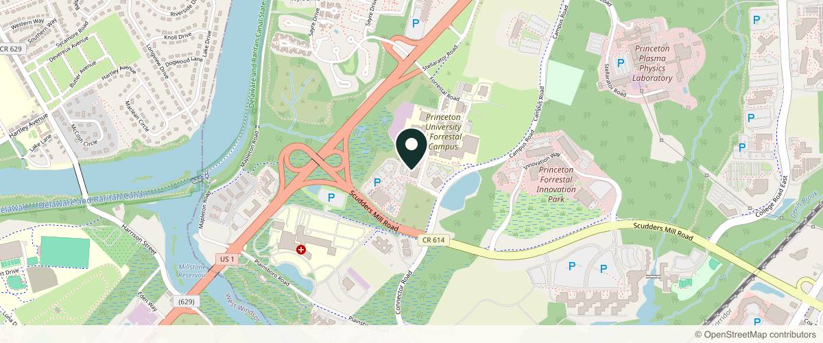 Map showing the exact location of John E. Vine, MD - Dermatology & Skin Surgery Center of Princeton, LLC at 8 Forrestal Rd S Ste 202, Princeton, NJ 08540, USA