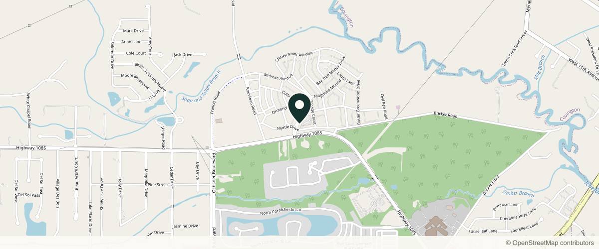 Map showing the exact location of Joli Medispa at 118 Terrabella Blvd, Covington, LA 70433, USA