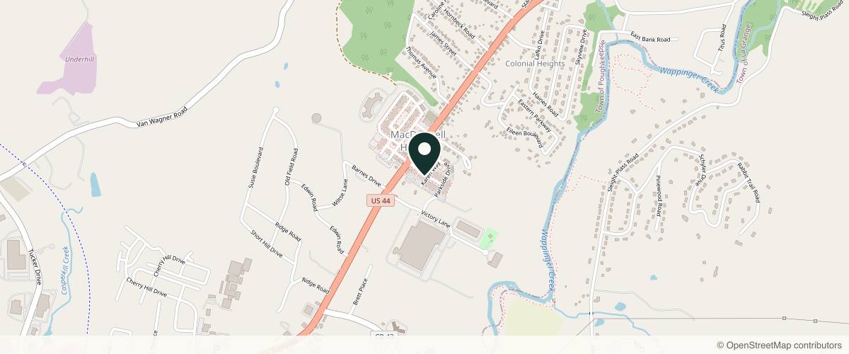 Map showing the exact location of Jolie Aesthetics & Wellness at 3 Eastdale Ave S, Arlington, NY 12603, USA