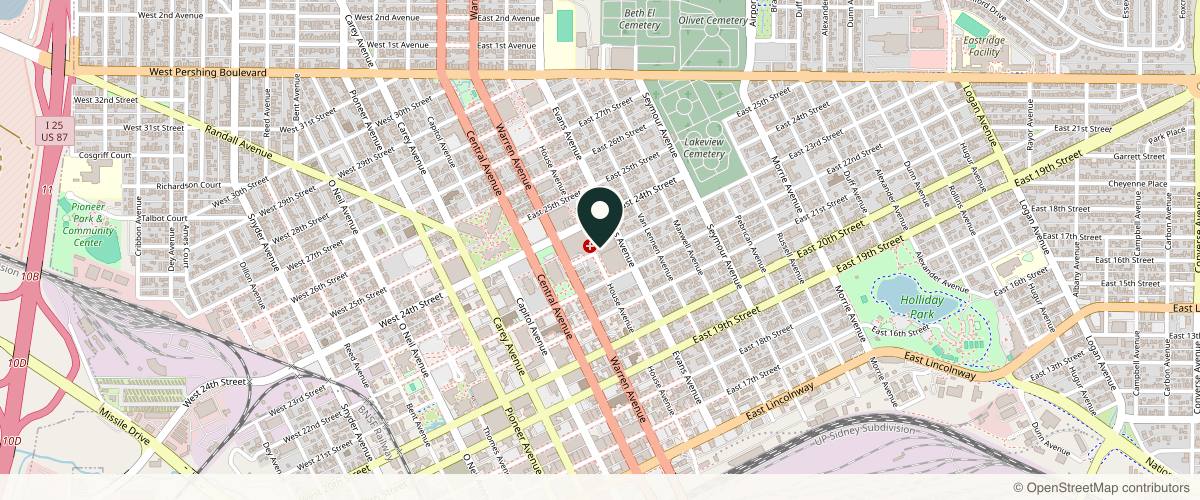 Map showing the exact location of Joseph F. Looby, DO at 2301 House Ave Ste 507, Cheyenne, WY 82001, USA