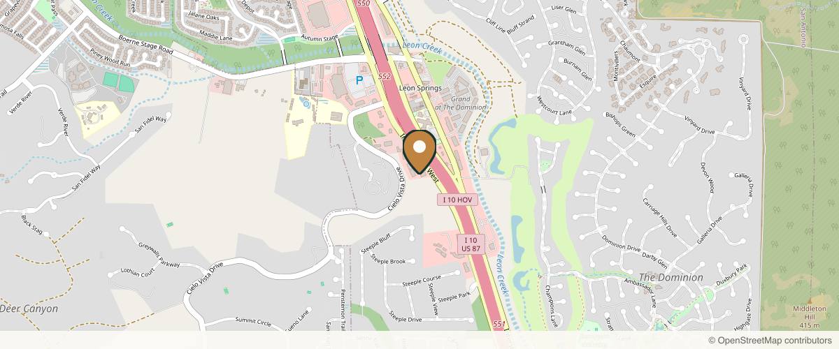 Map showing the exact location of Jovem Medspa at The Boardwalk, 23535 W Interstate 10 Frontage Rd Ste 3003, San Antonio, TX 78257, USA