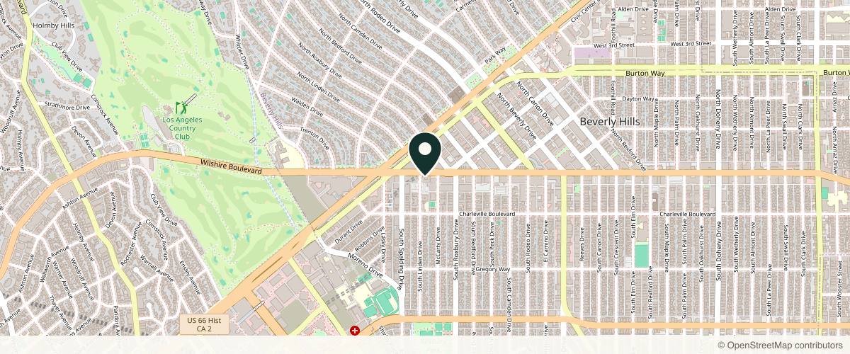 Map showing the exact location of Juliana Clinics at 9730 Wilshire Blvd #111, Beverly Hills, CA 90212, USA