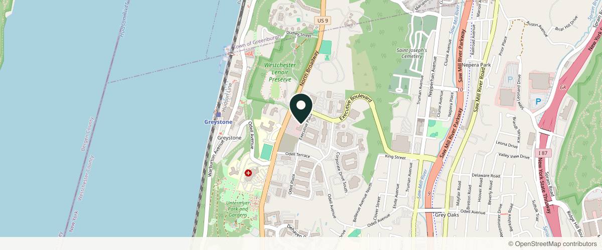 Map showing the exact location of Juvanni Med Spa at 1086 N Broadway #80, Yonkers, NY 10701, USA