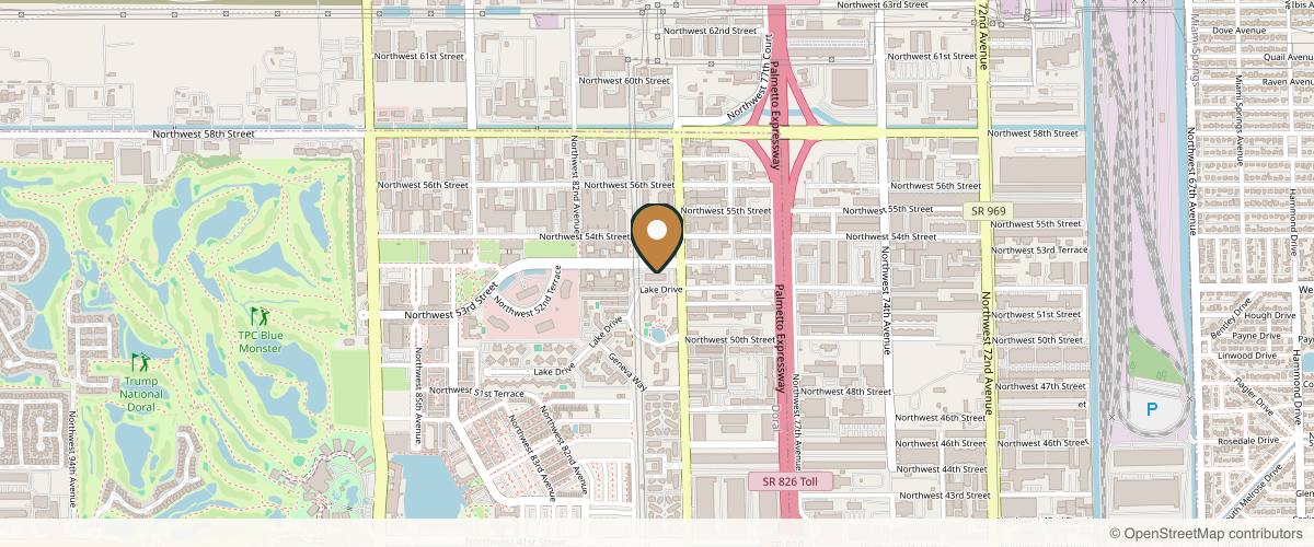 Map showing the exact location of KC Medical Aesthetics at 7950 NW 53rd St #120, Miami, FL 33166, USA