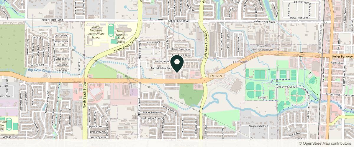 Map showing the exact location of Key Dermatology - Julie Nguyen, MD FAAD & Sayeeda Ahsanuddin, MD FAAD at 4949 Golden Triangle Blvd Ste 611, Fort Worth, TX 76244