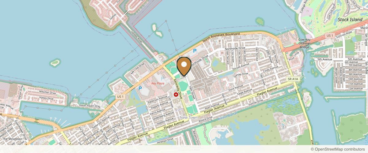 Map showing the exact location of Key West Institute for Plastic Surgery at 3140 Northside Dr Bldg a, Key West, FL 33040, USA
