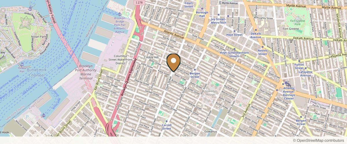 Map showing the exact location of KHROM MEDSPA & WELLNESS at 239 Court St, Brooklyn, NY 11201, USA