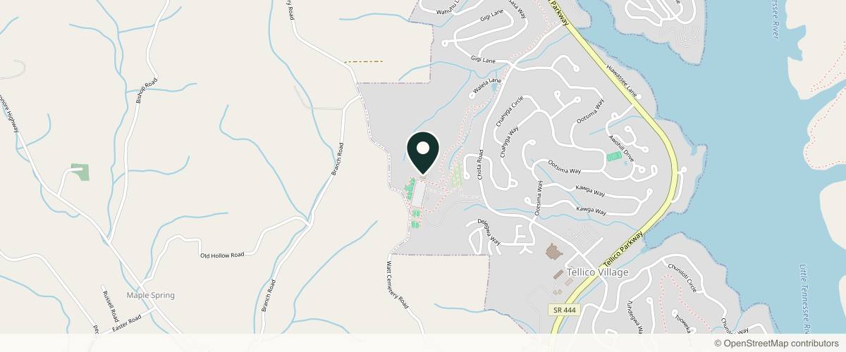 Map showing the exact location of Knoxville Institute of Dermatology at 202 Dohi Dr, Loudon, TN 37774