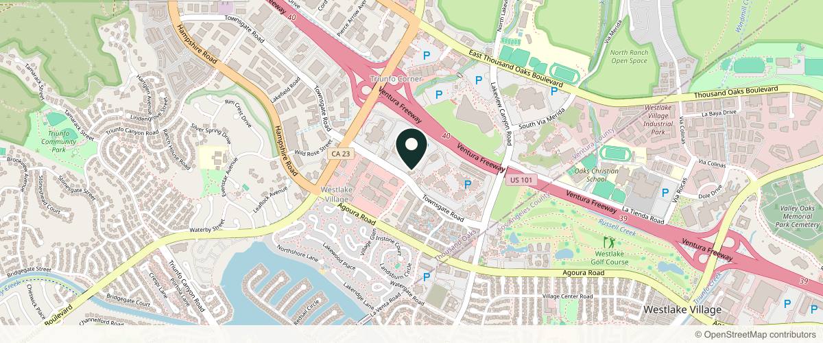 Map showing the exact location of Kristina Tansavatdi, MD | Tansavatdi Facial Plastic Surgery at 2835 Townsgate Rd Ste 100, Westlake Village, CA 91361, USA