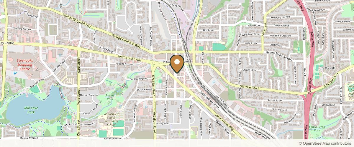 Map showing the exact location of La Belle Maison Day Spa at 2540 Montrose Ave, Abbotsford, BC V2S 3T3, Canada