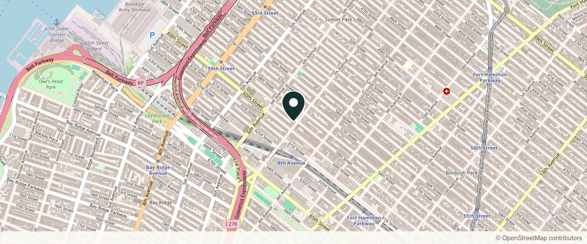 Map showing the exact location of La Vita Skincare & Laser at 5906 7th Ave, Brooklyn, NY 11220, USA