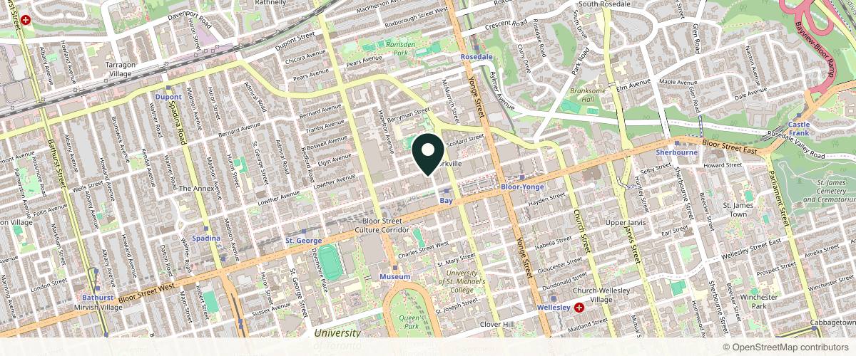 Map showing the exact location of Labelle Cosmetic at 26 Bellair St #2N, Toronto, ON M5R 2C7, Canada