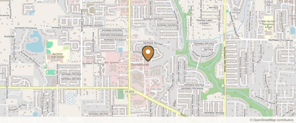 Map showing the exact location of Laser & Skin Care Center of Gainesville at 2731 NW 41 St suite b-1, Gainesville, FL 32606, USA