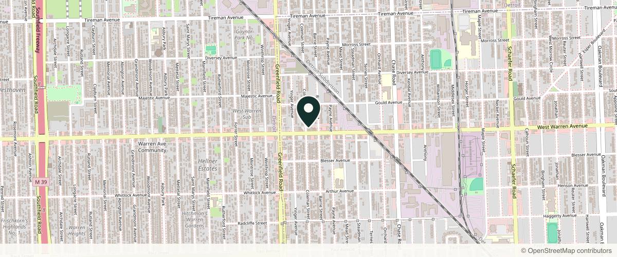 Map showing the exact location of Laser Duet Med Spa – Botox, Dermal Fillers, Body Contouring & Tattoo Removal in Dearborn MI at 15238 W Warren Ave, Dearborn, MI 48126, USA