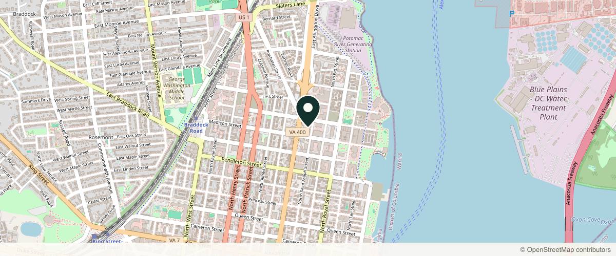 Map showing the exact location of LaserAway Alexandria at 814 N St Asaph St, Alexandria, VA 22314, USA