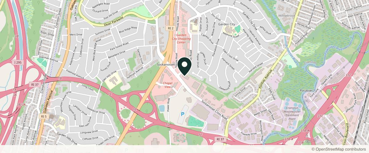 Map showing the exact location of LaserAway Cranston at 181 Sockanosset Cross Rd Ste 4200, Cranston, RI 02920, USA