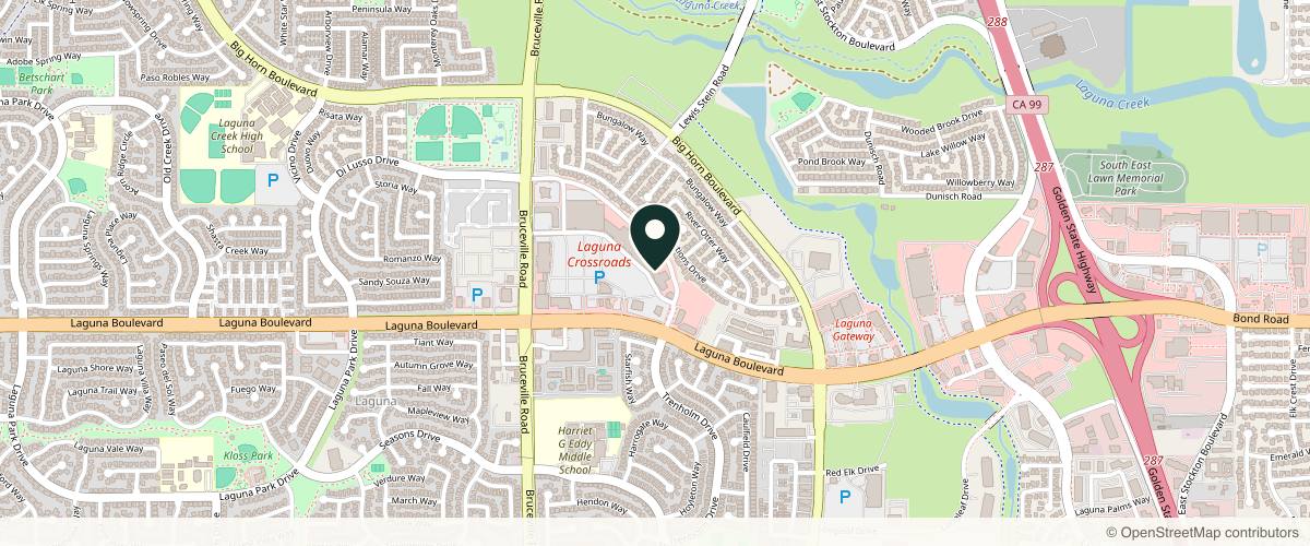 Map showing the exact location of LaserAway Elk Grove at 7711 Laguna Blvd #200, Elk Grove, CA 95758, USA