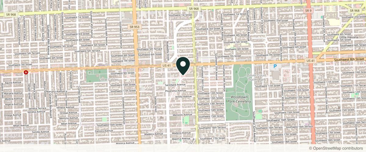 Map showing the exact location of Lasertique Med Spa: Robert Santa-Cruz, MD at 806 Douglas Rd #101, Coral Gables, FL 33134, USA