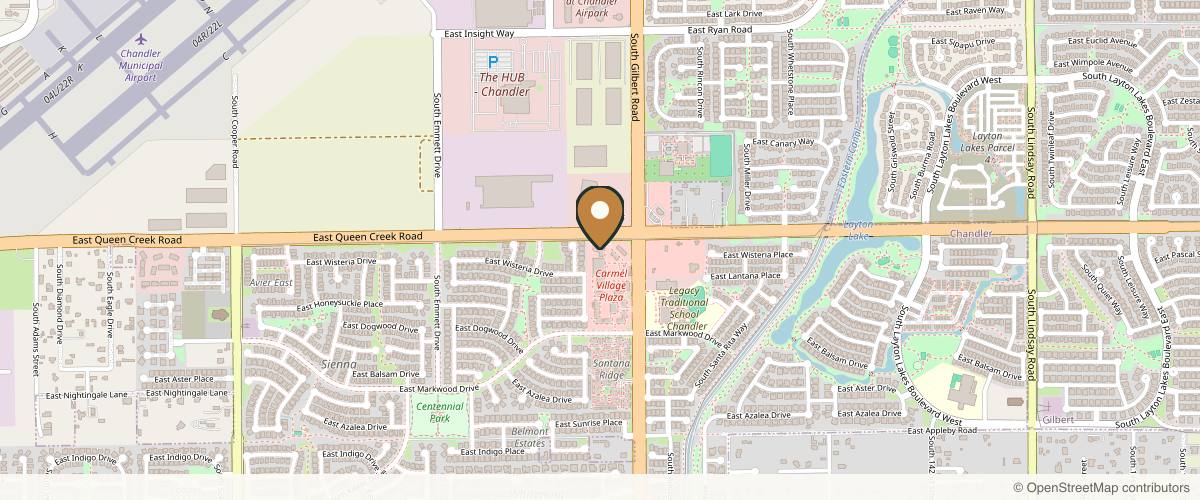 Map showing the exact location of LaVida MedSpa – Chandler at 3020 S Gilbert Rd #3, Chandler, AZ 85286, USA