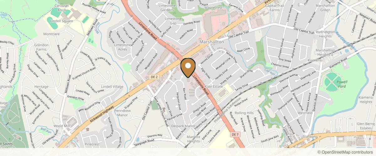 Map showing the exact location of Lavish Wellness & Aesthetics at 2060 Limestone Rd #205, Wilmington, DE 19808, USA