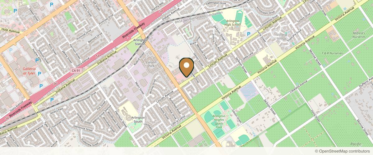 Map showing the exact location of Lavish Wellness & Weight Loss Clinic at 2955 Van Buren Boulevard Ste H3, Riverside, CA 92503, USA