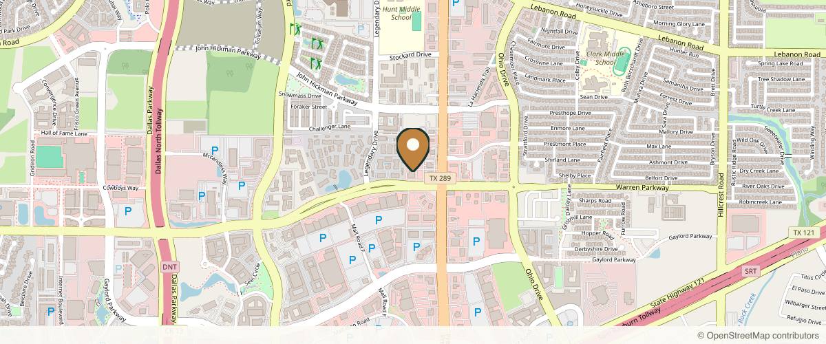 Map showing the exact location of Le Beau Visage Medical Spa at 3685 Preston Rd #129, Frisco, TX 75034, USA