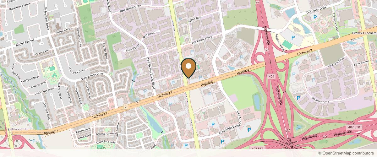 Map showing the exact location of Le Pamper Room at 9005 Leslie St Unit 103, Richmond Hill, ON L4B 1G7, Canada