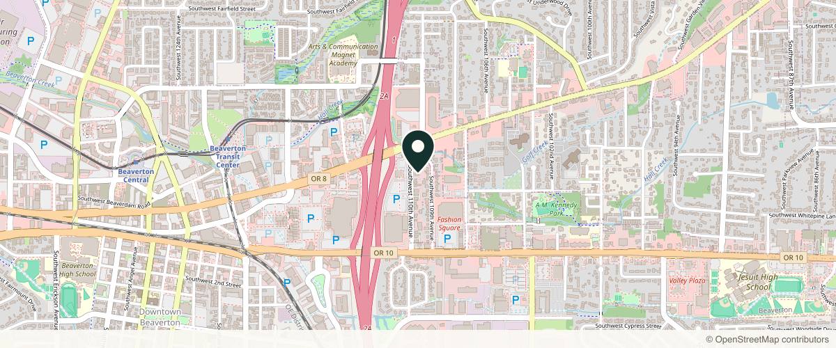 Map showing the exact location of Le Spa Medical Spa at 4150 SW 110th Ave, Beaverton, OR 97005, USA