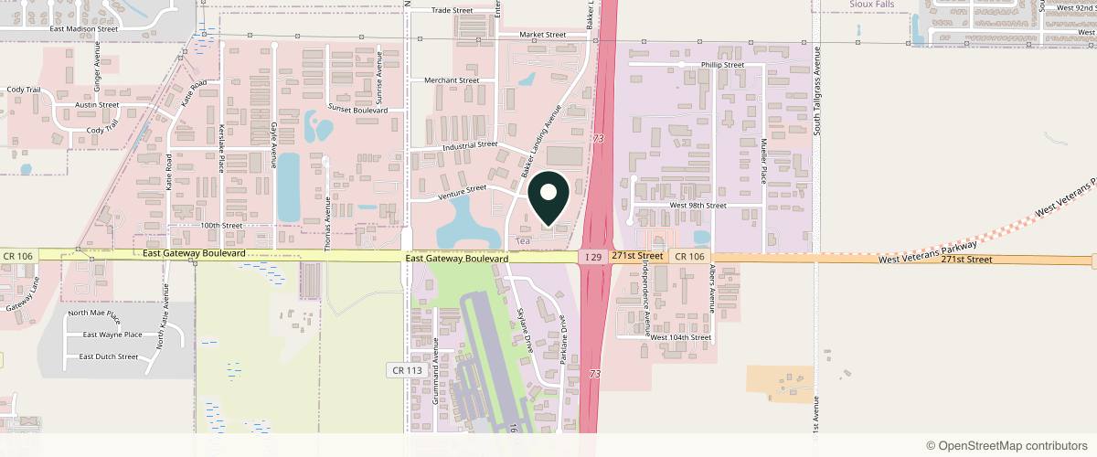 Map showing the exact location of Legacy Med Spa at 108 Venture St Ste 300, Tea, SD 57064, USA