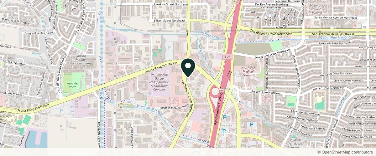 Map showing the exact location of LifeSpaMD at 6500 Jefferson St NE #250, Albuquerque, NM 87109, USA