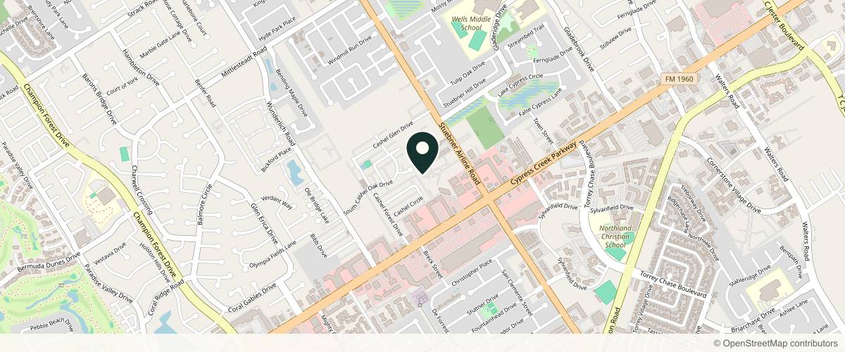 Map showing the exact location of Lifespan Euro Medspa at 4560 FM 1960 W Ste 106, Houston, TX 77069, USA