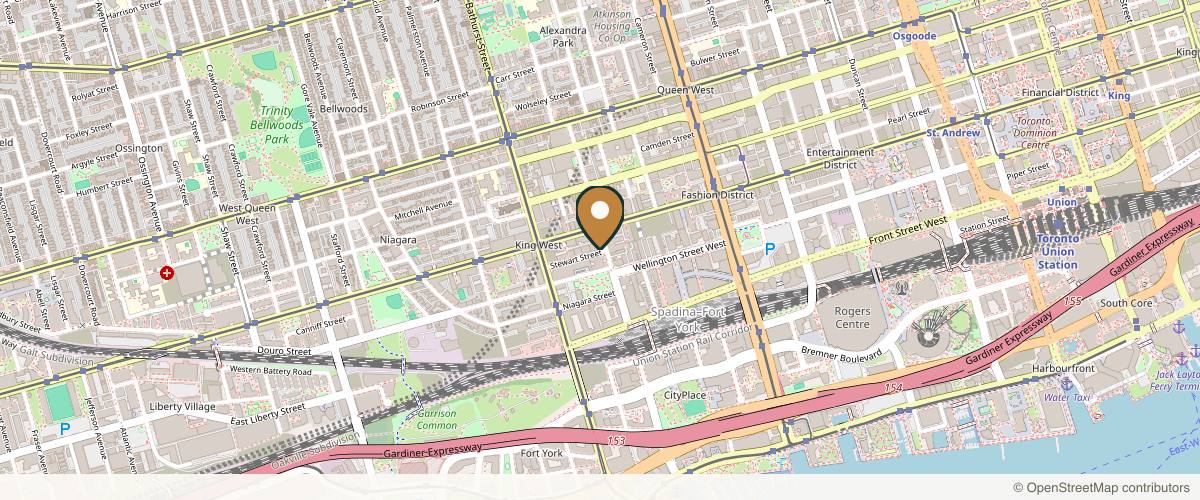 Map showing the exact location of Lift Clinic Toronto at 66 Portland St Suite 101, Toronto, ON M5V 2M7, Canada