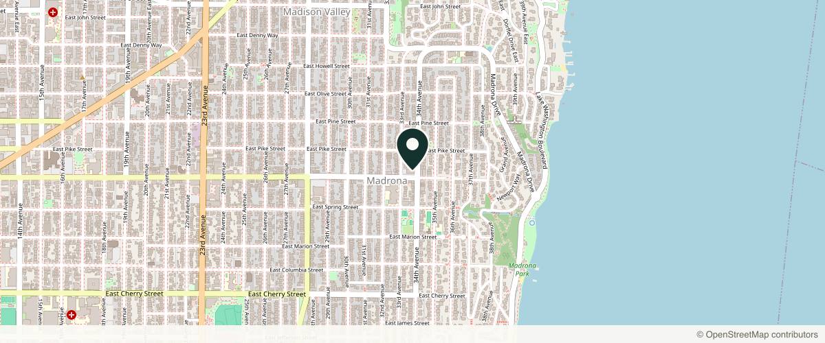 Map showing the exact location of Lifted Beauty & Wellness at 3300 E Union St, Seattle, WA 98122, USA