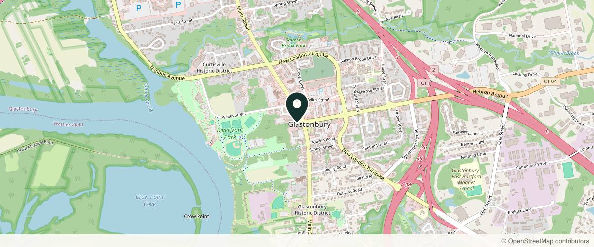 Map showing the exact location of Liquid Aesthetics at 2377 Main St Second Floor, Glastonbury, CT 06033, USA