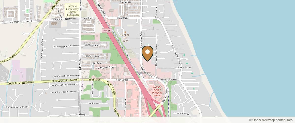 Map showing the exact location of LISSÈ Medical Aesthetics at 5801 Soundview Dr #150, Gig Harbor, WA 98335, USA