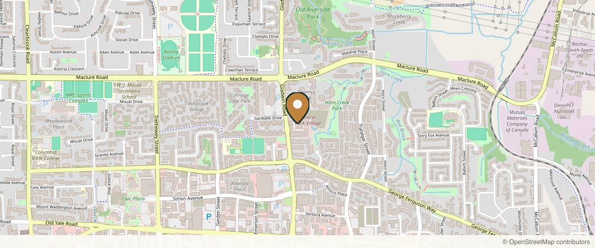Map showing the exact location of Little Heavens Day Spa at 3050 Gladwin Rd #130, Abbotsford, BC V2T 0H5, Canada