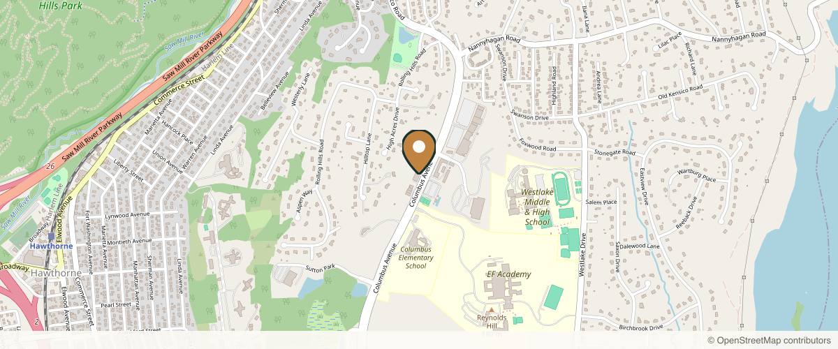 Map showing the exact location of Liv Aesthetics Medical Spa at 615 Columbus Ave, Thornwood, NY 10594, USA