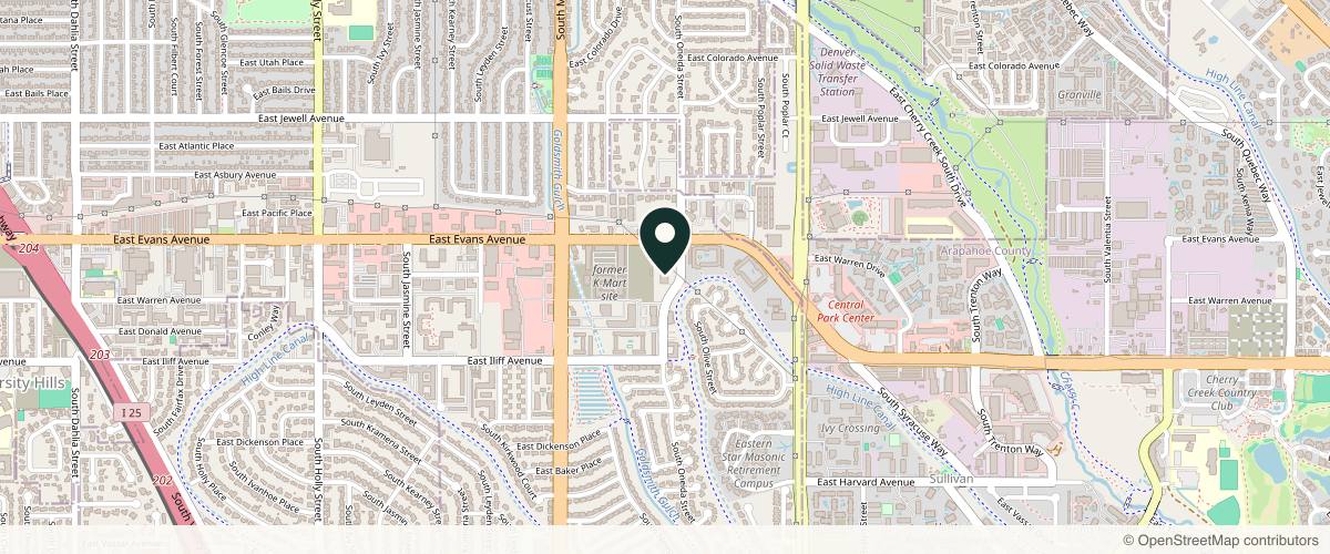 Map showing the exact location of Liv MedSpa at 2121 S Oneida St #440, Denver, CO 80224, USA