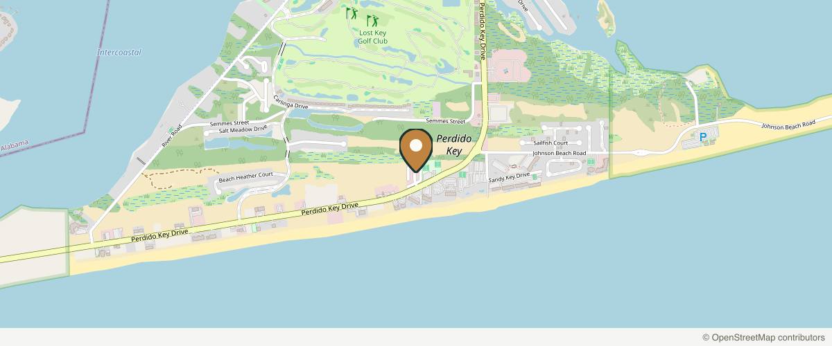 Map showing the exact location of Lost Key Med Spa at 13700 Perdido Key Dr #225B, Pensacola, FL 32507, USA