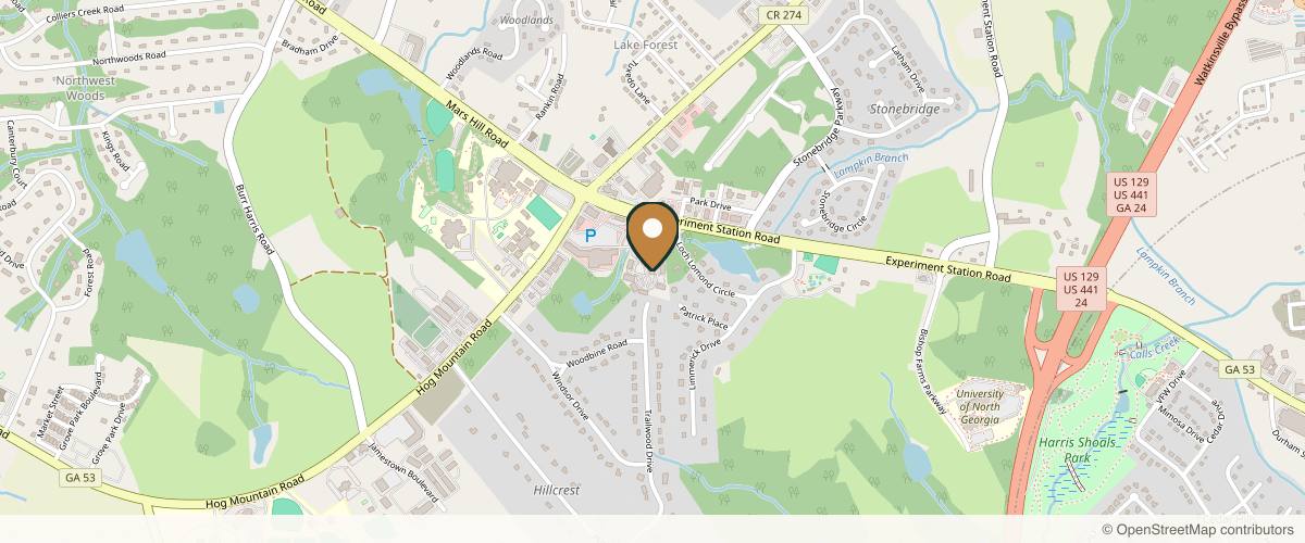 Map showing the exact location of Lugo Plastic Surgery - Liana M Lugo MD at 2053 Experiment Station Rd Bldg 300, Watkinsville, GA 30677, USA