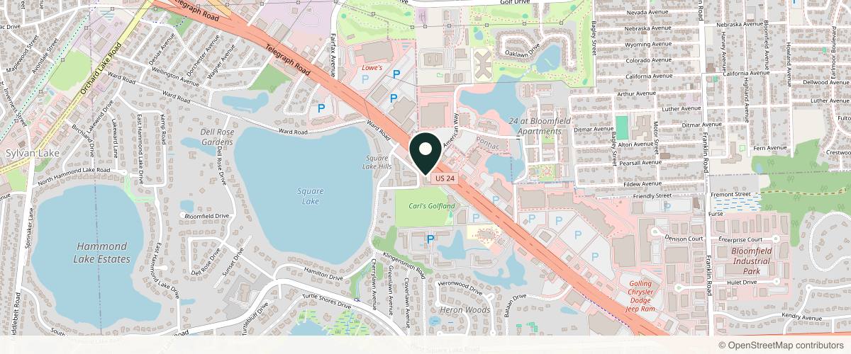 Map showing the exact location of Luma Laser & MedSpa at 1920 S Telegraph Rd, Bloomfield Hills, MI 48302, USA